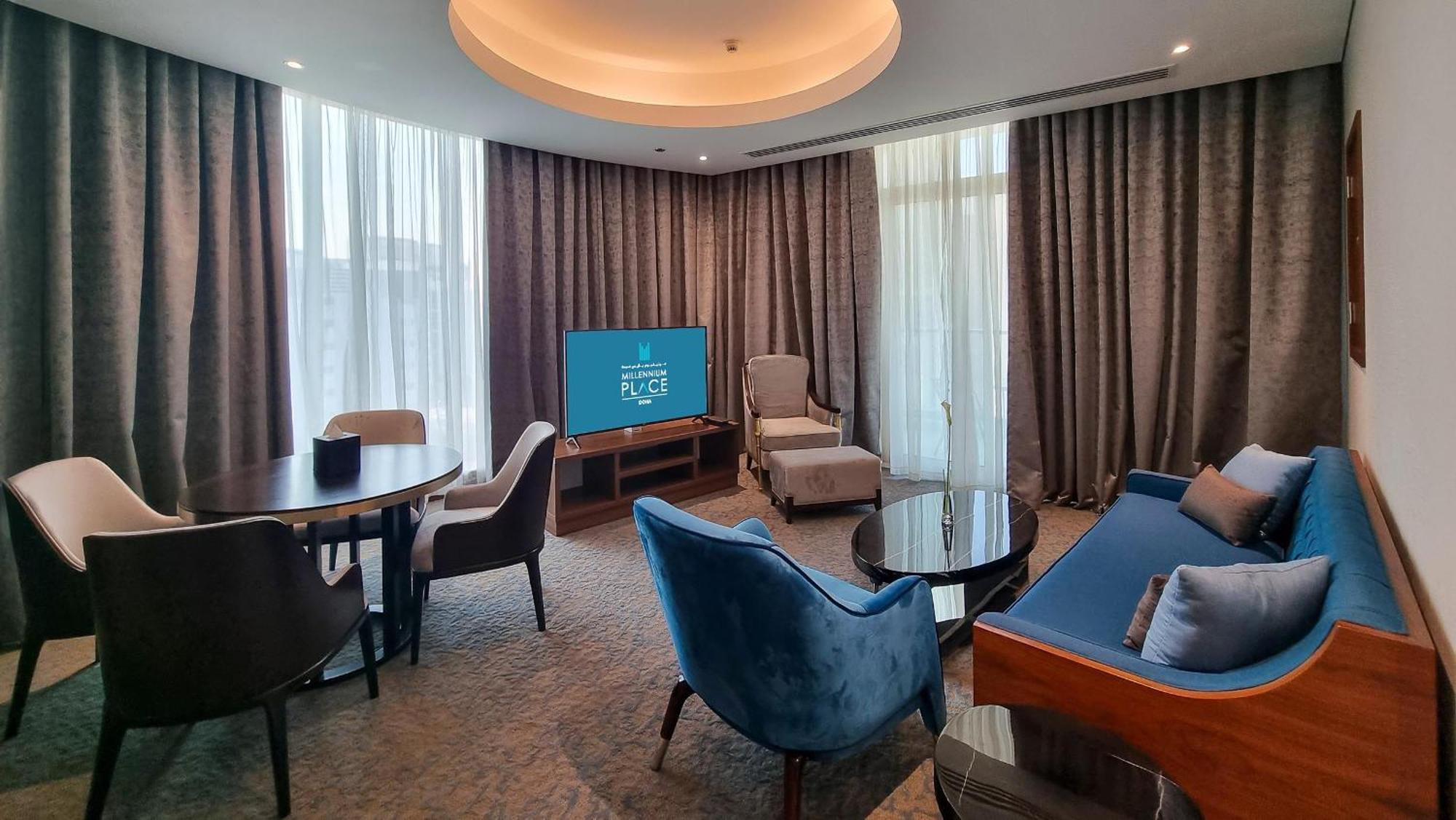 Millennium Place ドーハ エクステリア 写真 A suite at the hotel